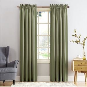 Sun Zero Barrow Energy Efficient Rod Pocket Curtain Single Panel